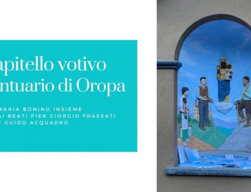 Maria Bonino nel capitello votivo al Santuario di Oropa