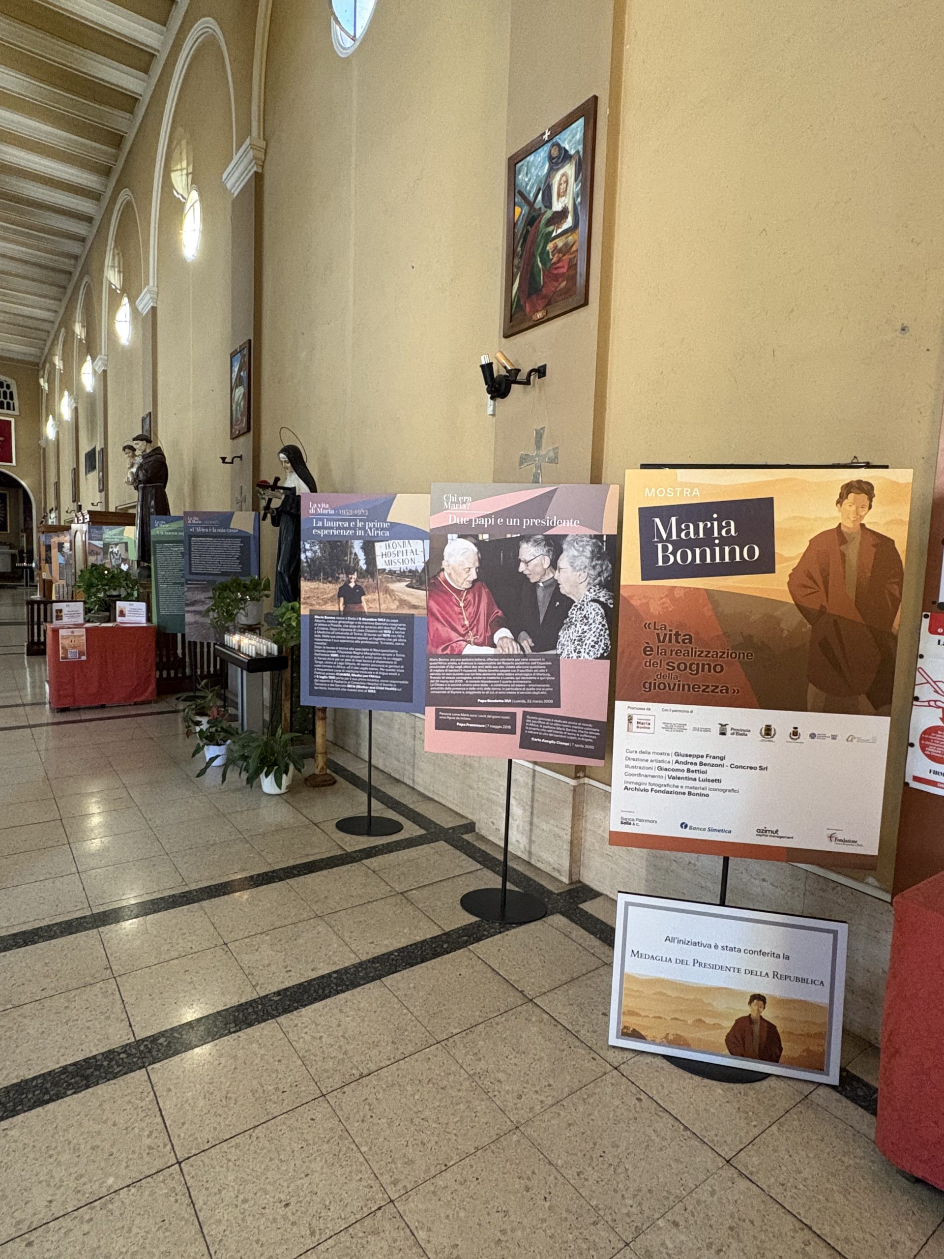 Mostra Maria Bonino nella Chiesa di San Filippo Neri in Eurosia