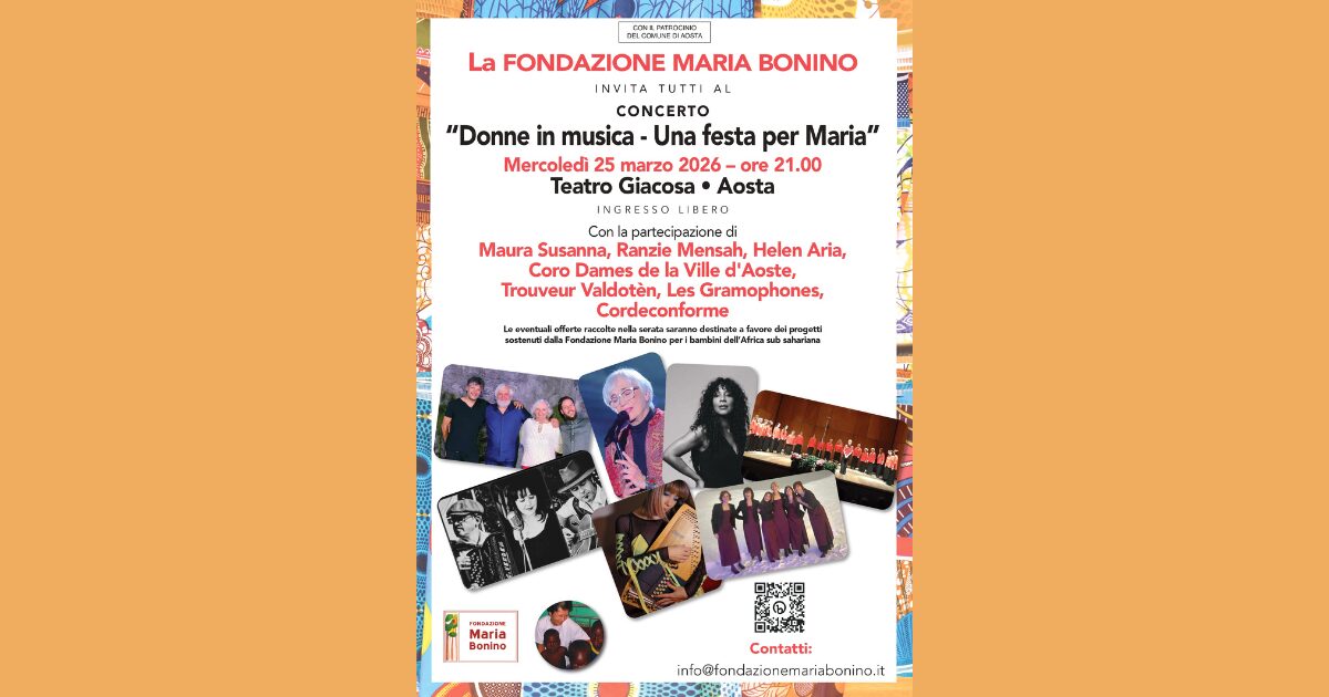 Concerto Aosta 25 marzo 2026