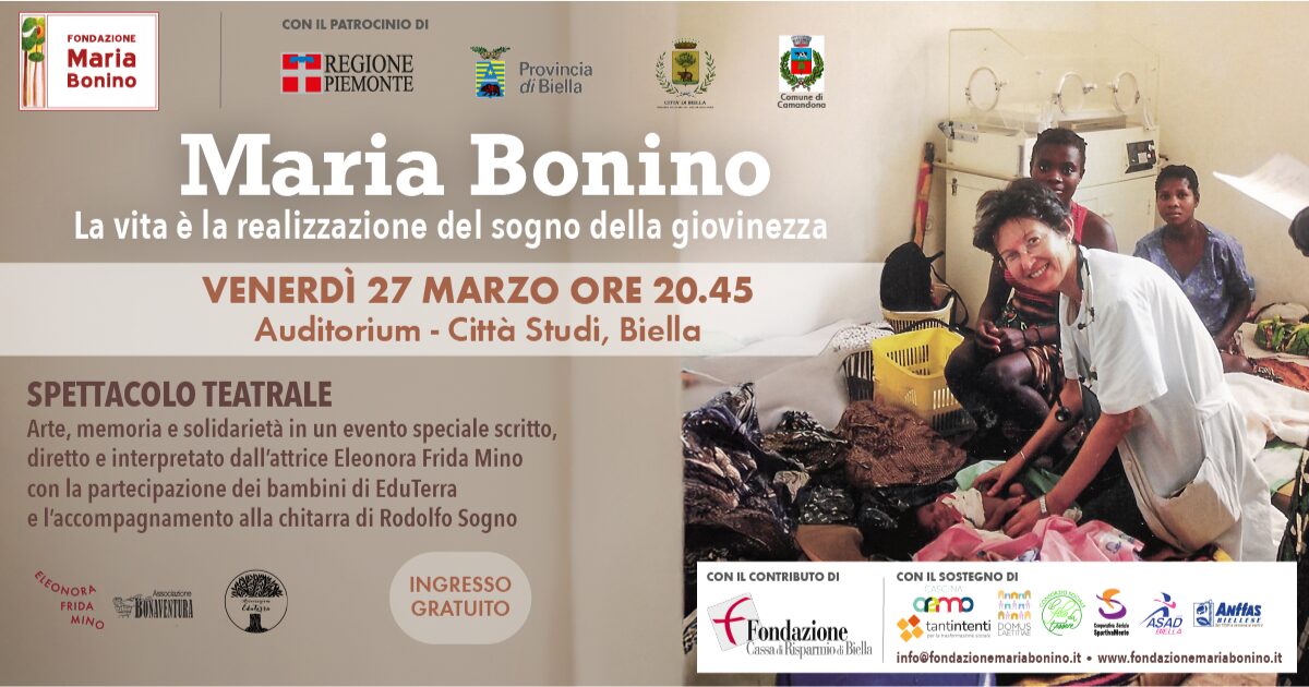 Spettacolo teatrale su Maria Bonino