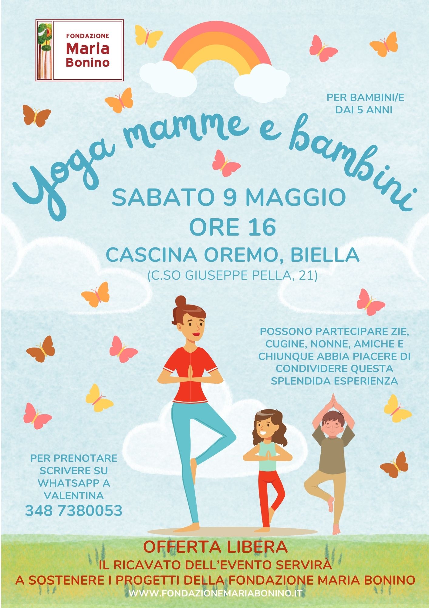 Yoga mamma bambino Fondazione Maria Bonino