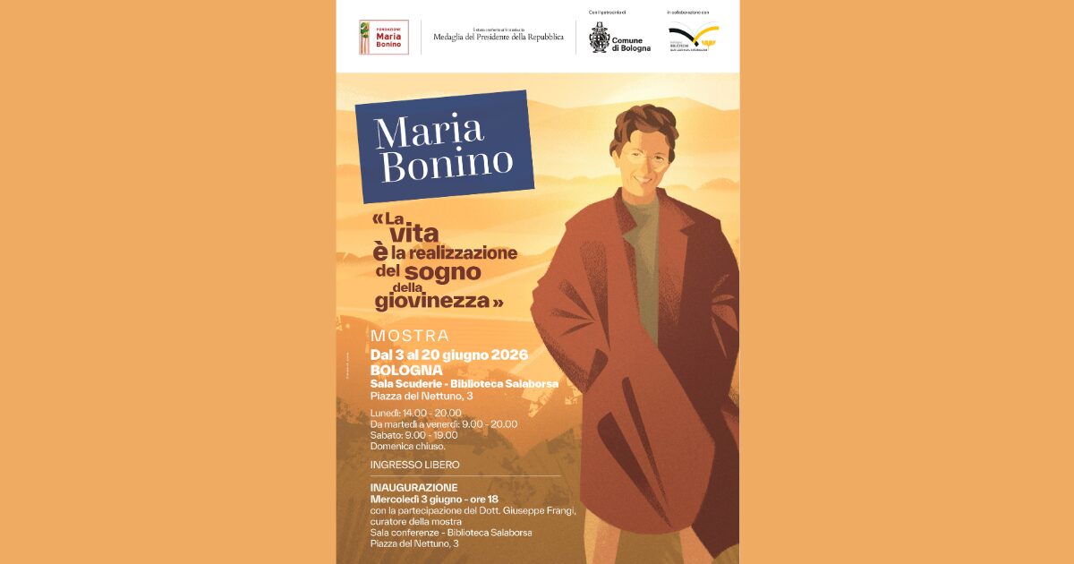 Mostra Maria Bonino a Bologna giugno 2026