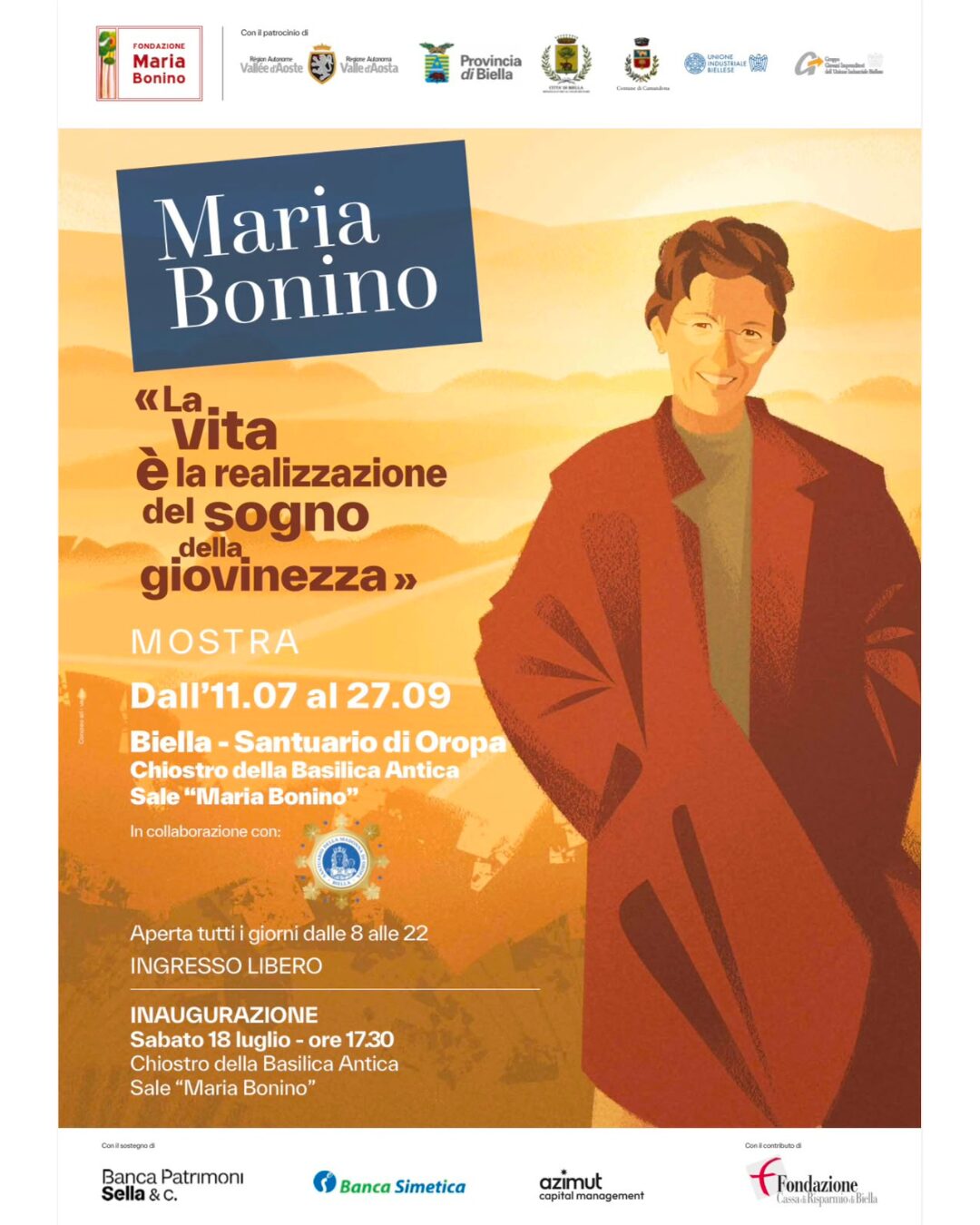 Mostra Maria Bonino al Santuario di Oropa
